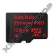 SANDISK EXTREME PRO 128GB MICRO SDHC MEMÓRIAKÁRTYA ANDROID CLASS 10 U3 V30 UHS-I + ADAPTER