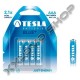 TESLA AAA MÉRETŰ 1.5V CINK-KARBON CERUZA ELEM BLUE+ (4 BLISTER) R03