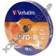 VERBATIM DVD-R 16X LEMEZ - SHRINK (10)